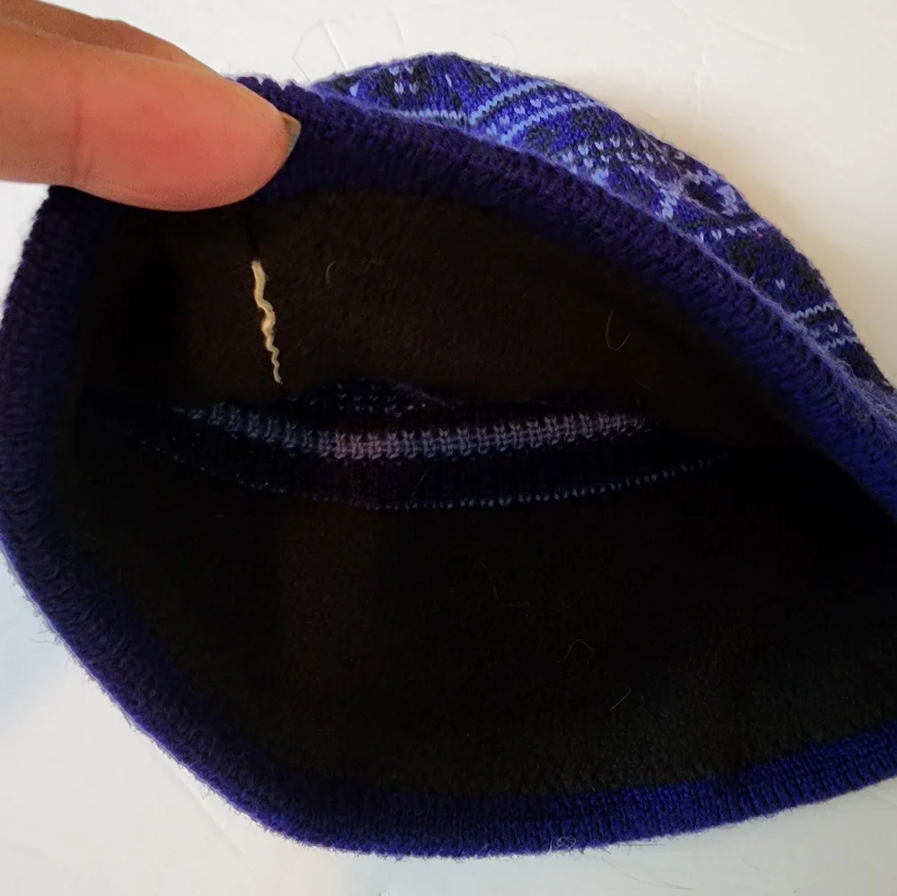 Columbia Unisex Blue Knit Beanie Hat OS